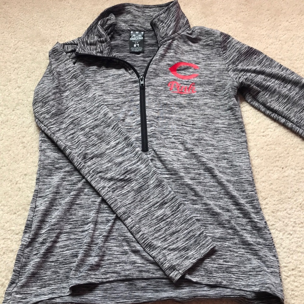 PINK Cincinnati Reds quarter zip
